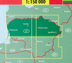 Freytag & Berndt Wegenkaarten Litouwen Noord en Zuid
