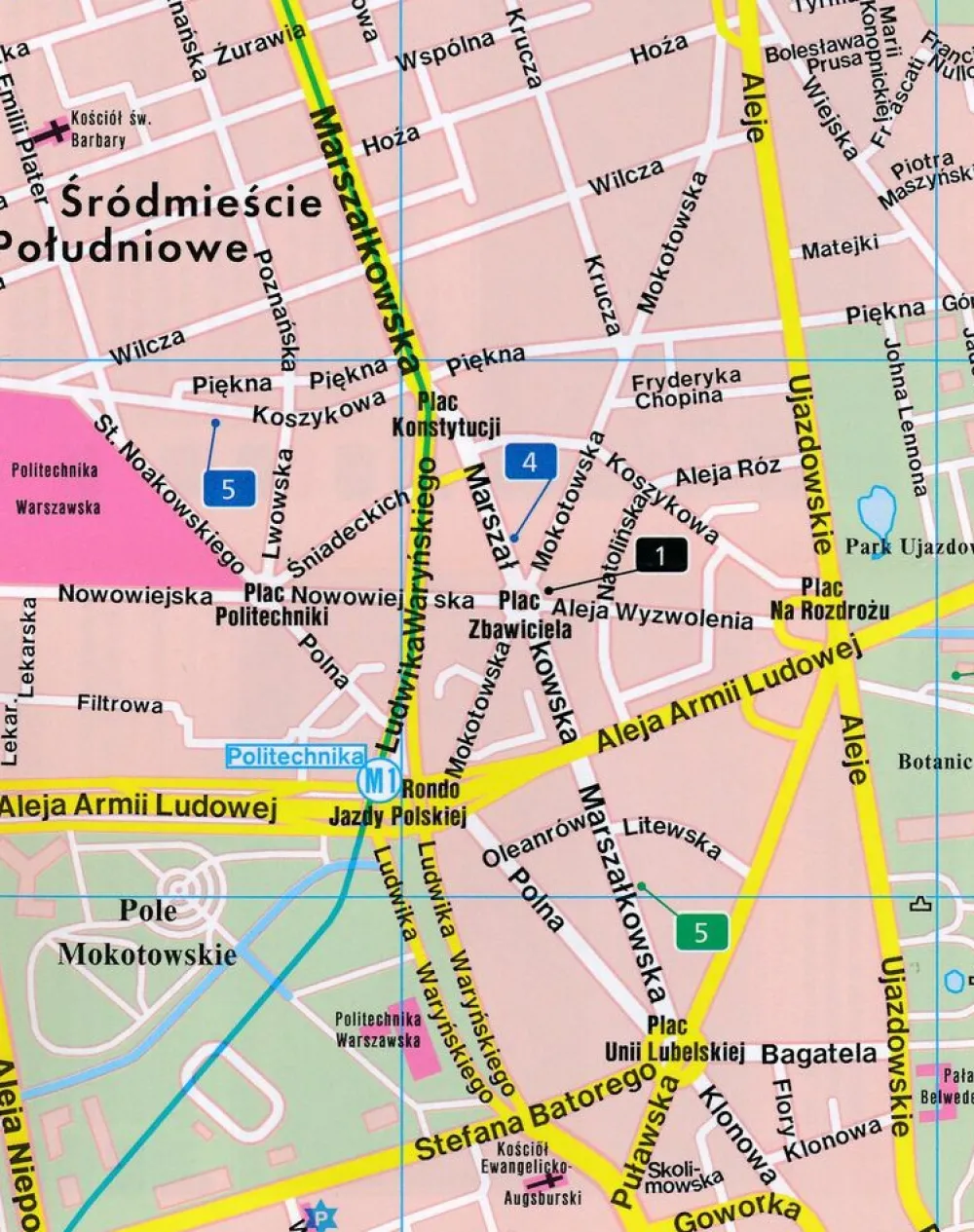 Freytag en Berndt Stadsplattegrond Warschau