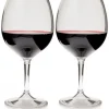 GSI Nesting Red set van 2 Wijnglazen met afdraaibare steel