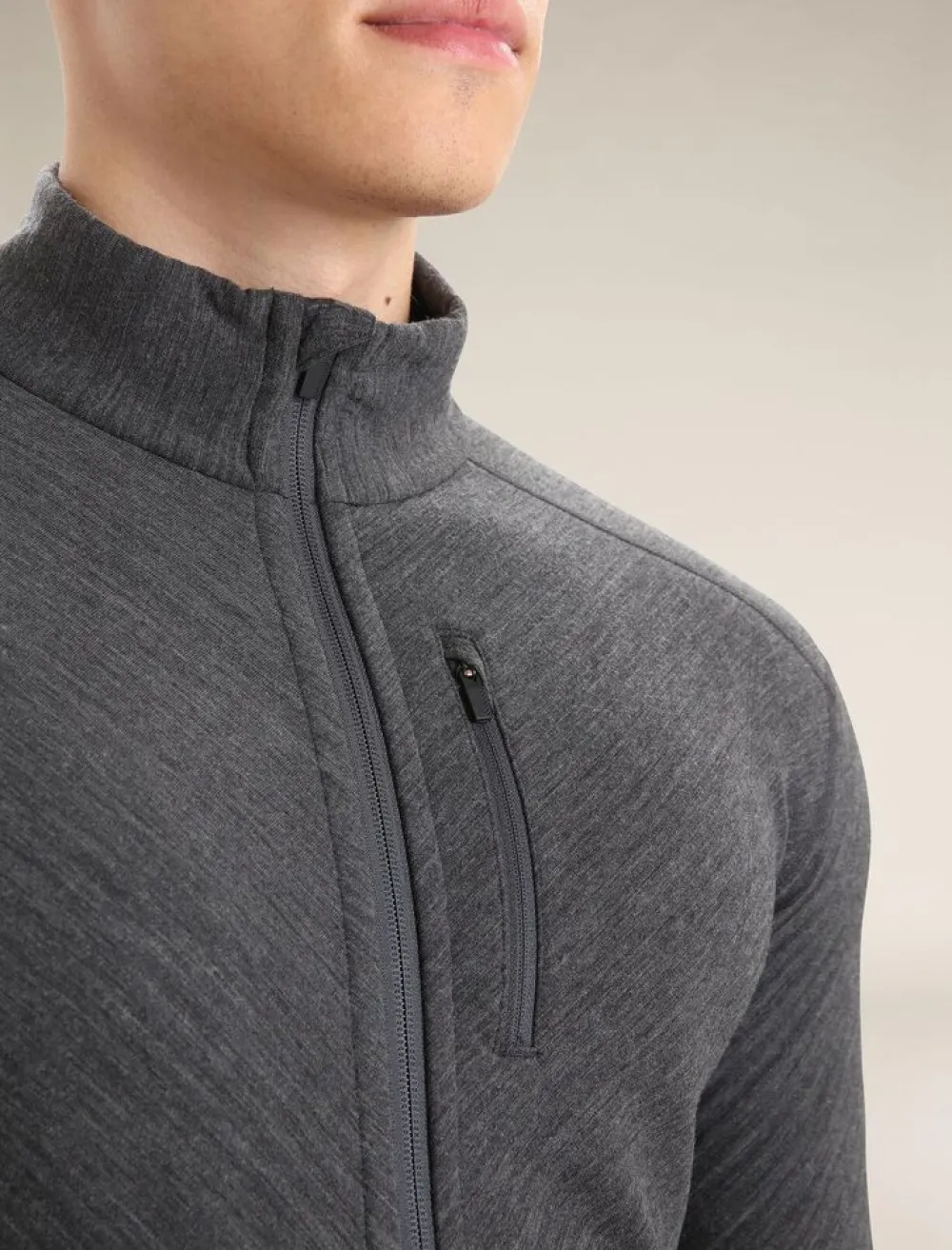 Heren Icebreaker M Descender LS Zip