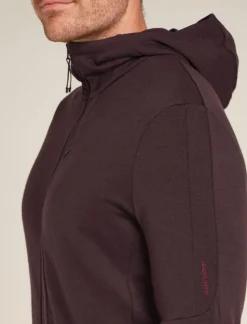 Heren Icebreaker M merino 260 quantum IV LS Zip Hoodie