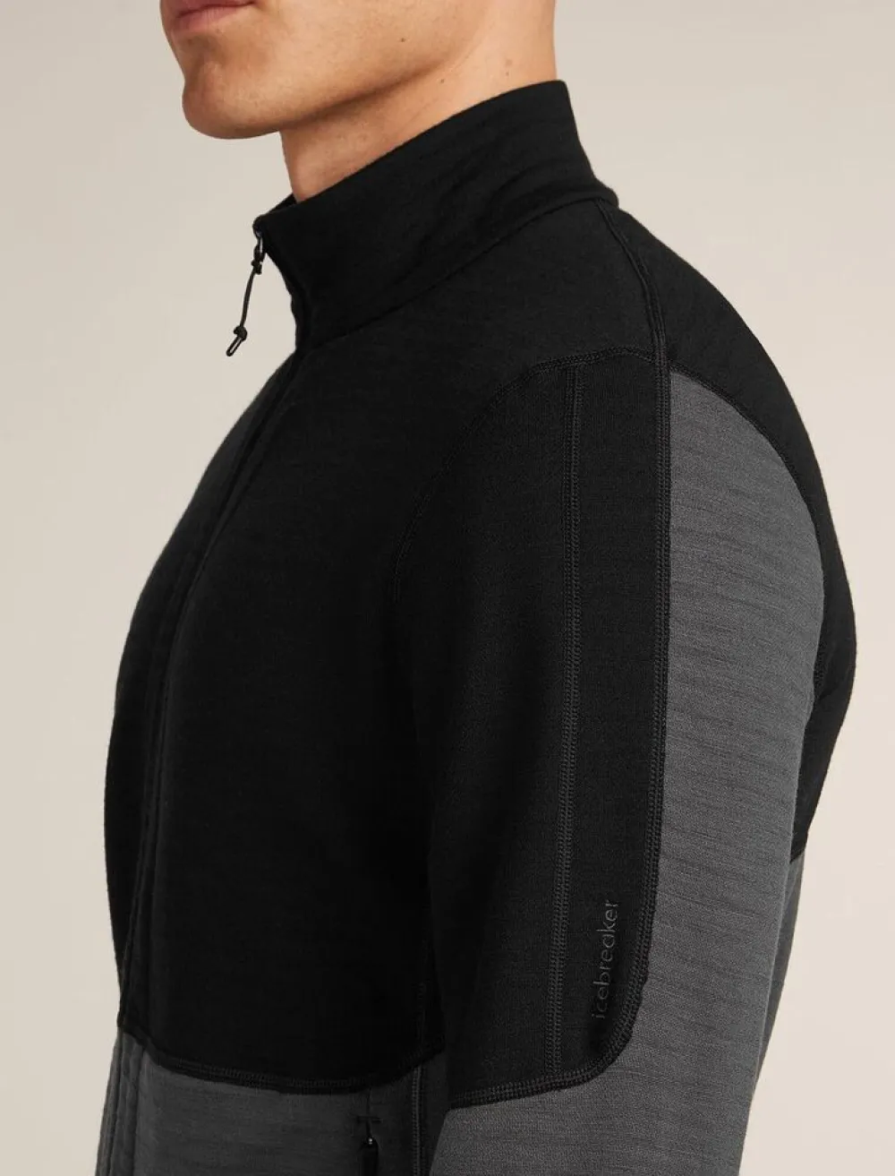 Heren Icebreaker M Merino 400 RealFleece Descender LS Zip
