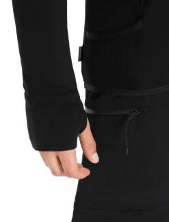 Heren Icebreaker M Quantum zoneknit LS zip hoody