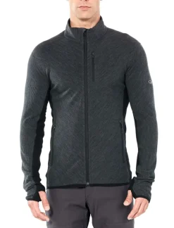 Heren Icebreaker Mens descender ls zip