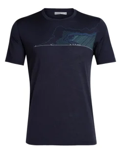 Heren Icebreaker Mens tech lite ss crewe glacial lines