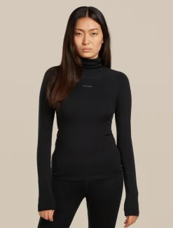 DAMES Icebreaker W 300 MerinoFine Polar LS Roll Neck