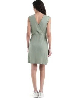 DAMES Icebreaker W Merino 200 Granary Sleeveless V Neck Dress