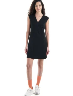 DAMES Icebreaker W Merino 200 Granary Sleeveless V Neck Dress