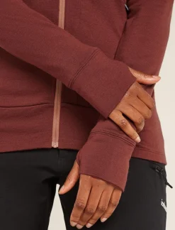 DAMES Icebreaker W Merino 260 Quantum IV LS Zip