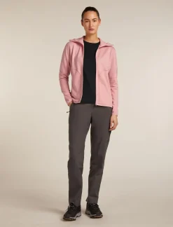 DAMES Icebreaker W Merino 560 RealFleece Elemental LS Zip Hood