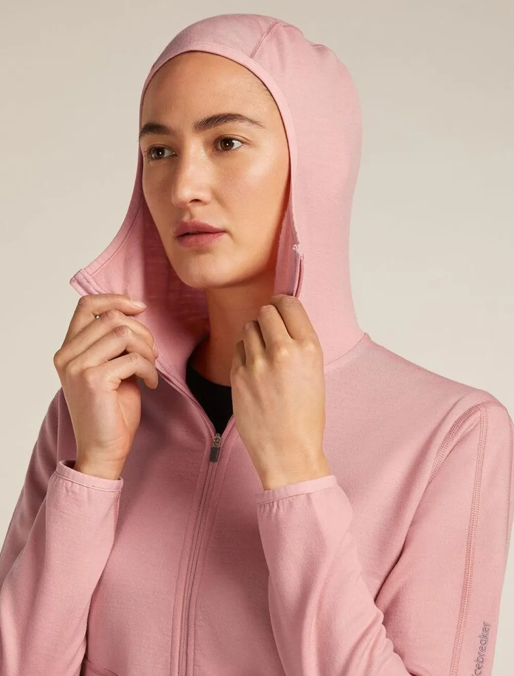DAMES Icebreaker W Merino 560 RealFleece Elemental LS Zip Hood