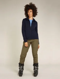 DAMES Icebreaker W Merino 360 Realfleece Elemental LS Z Hood