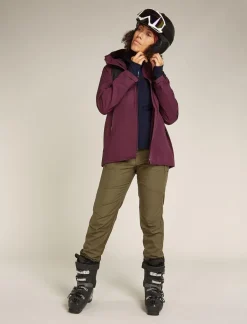 DAMES Icebreaker W Merino 360 Realfleece Elemental LS Z Hood