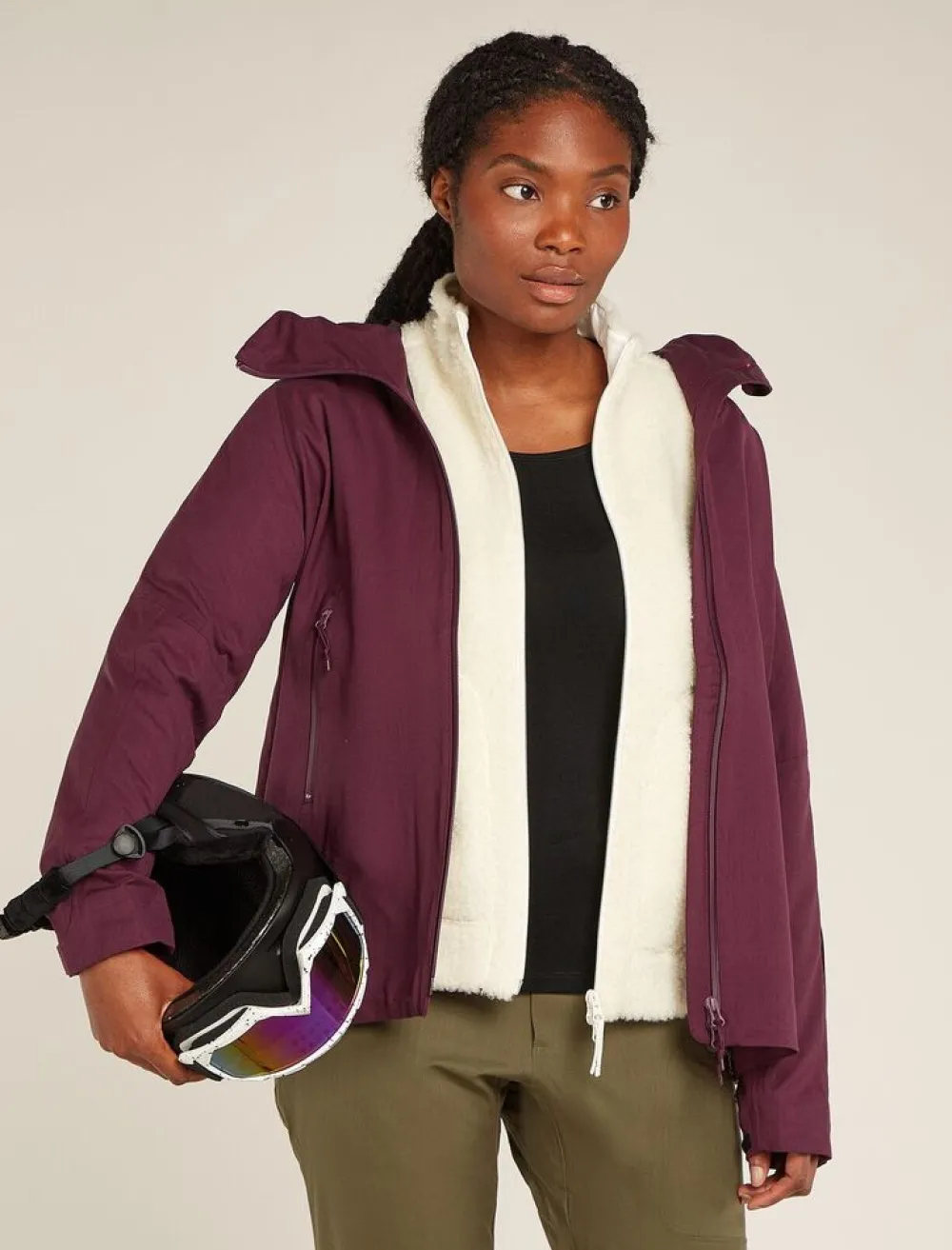 DAMES Icebreaker W Merino 260 Tech LS Scoop