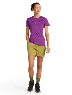 DAMES Icebreaker W Merino 150 Tech Lite ss Tee Sparkling Stars