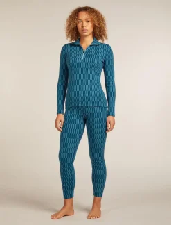DAMES Icebreaker W Merino 260 Tech Vertex High Rise Leggings Snow G