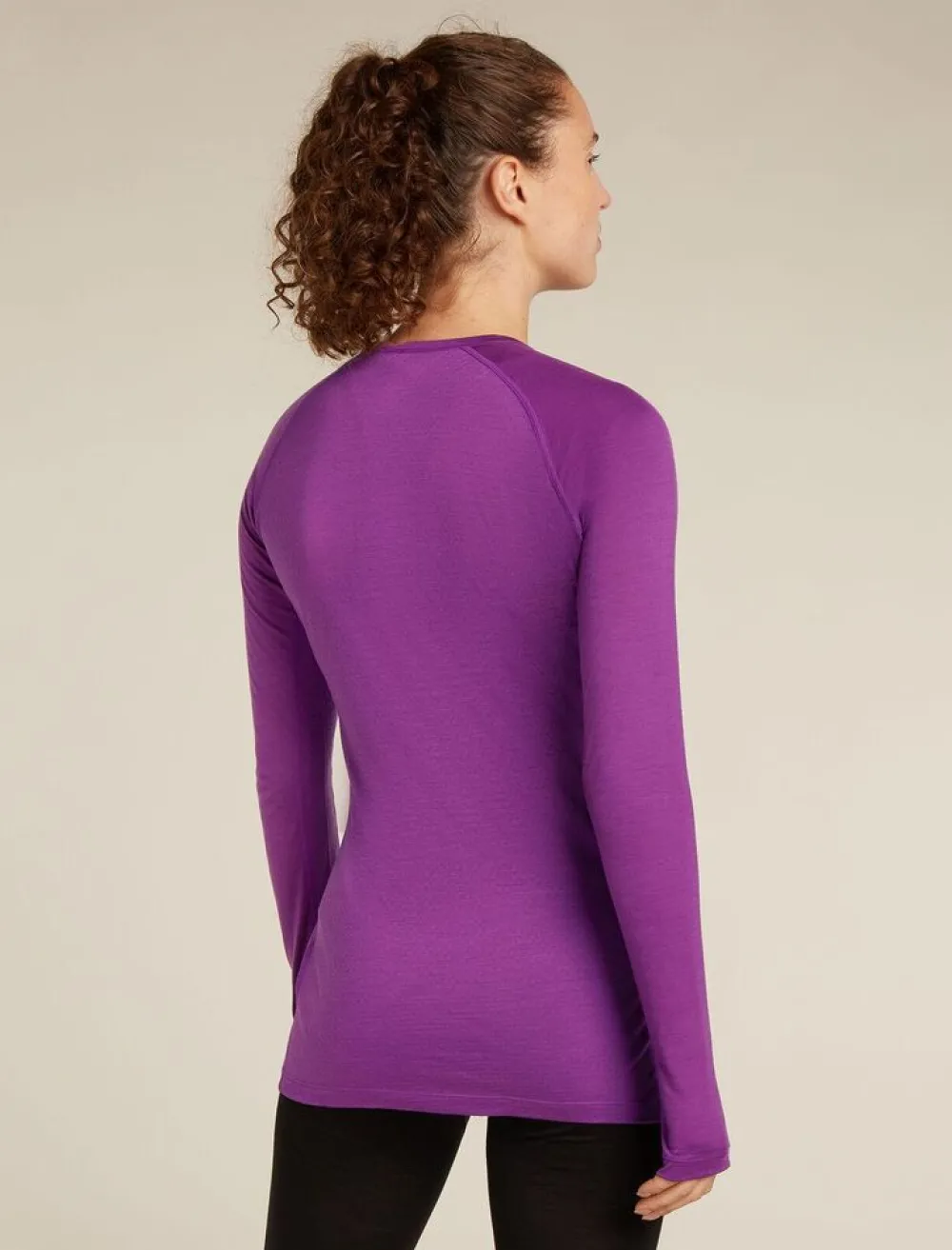 DAMES Icebreaker W Merino 125 ZoneKnit LS Crewe