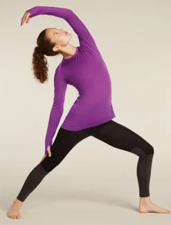DAMES Icebreaker W Merino 125 ZoneKnit LS Crewe