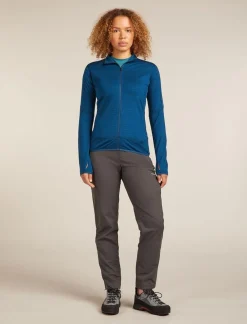 DAMES Icebreaker W Merino Blend 300 RealFleece Descender LS Zip