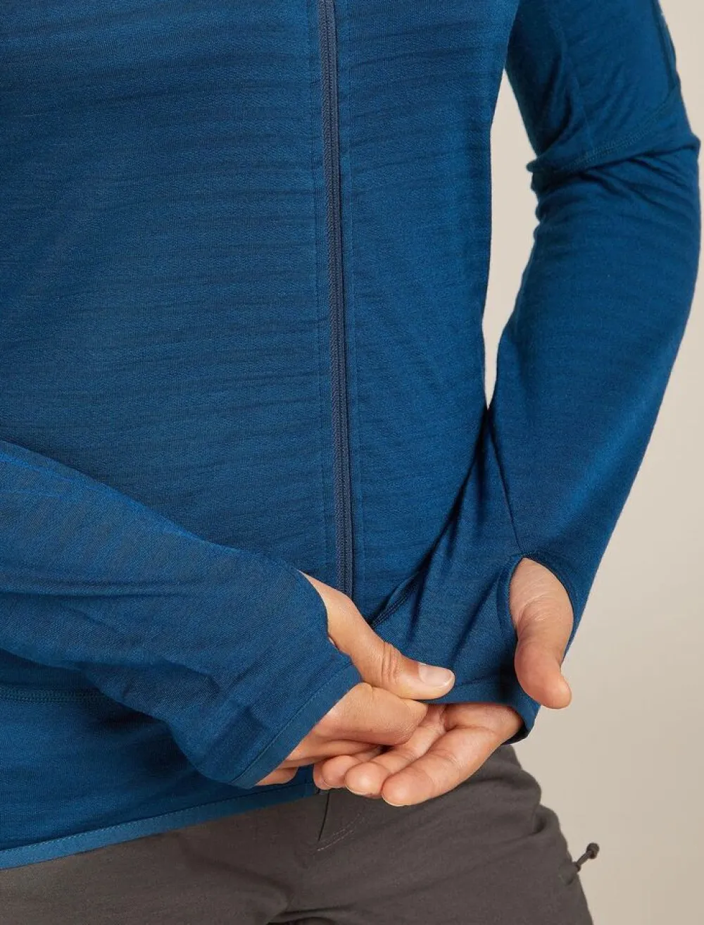 DAMES Icebreaker W Merino Blend 300 RealFleece Descender LS Zip