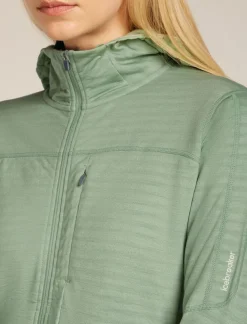 DAMES Icebreaker W Merino Blend 300 RealFleece™ Descender LS Zip Ho