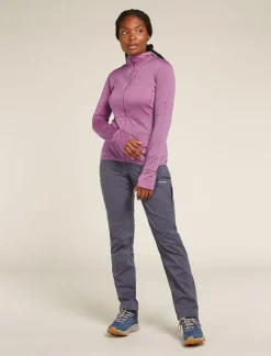DAMES Icebreaker W Merino Realfleece Descender LS Zip Hoodie