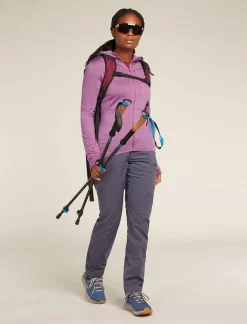 DAMES Icebreaker W Merino Realfleece Descender LS Zip Hoodie
