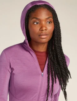 DAMES Icebreaker W Merino Realfleece Descender LS Zip Hoodie