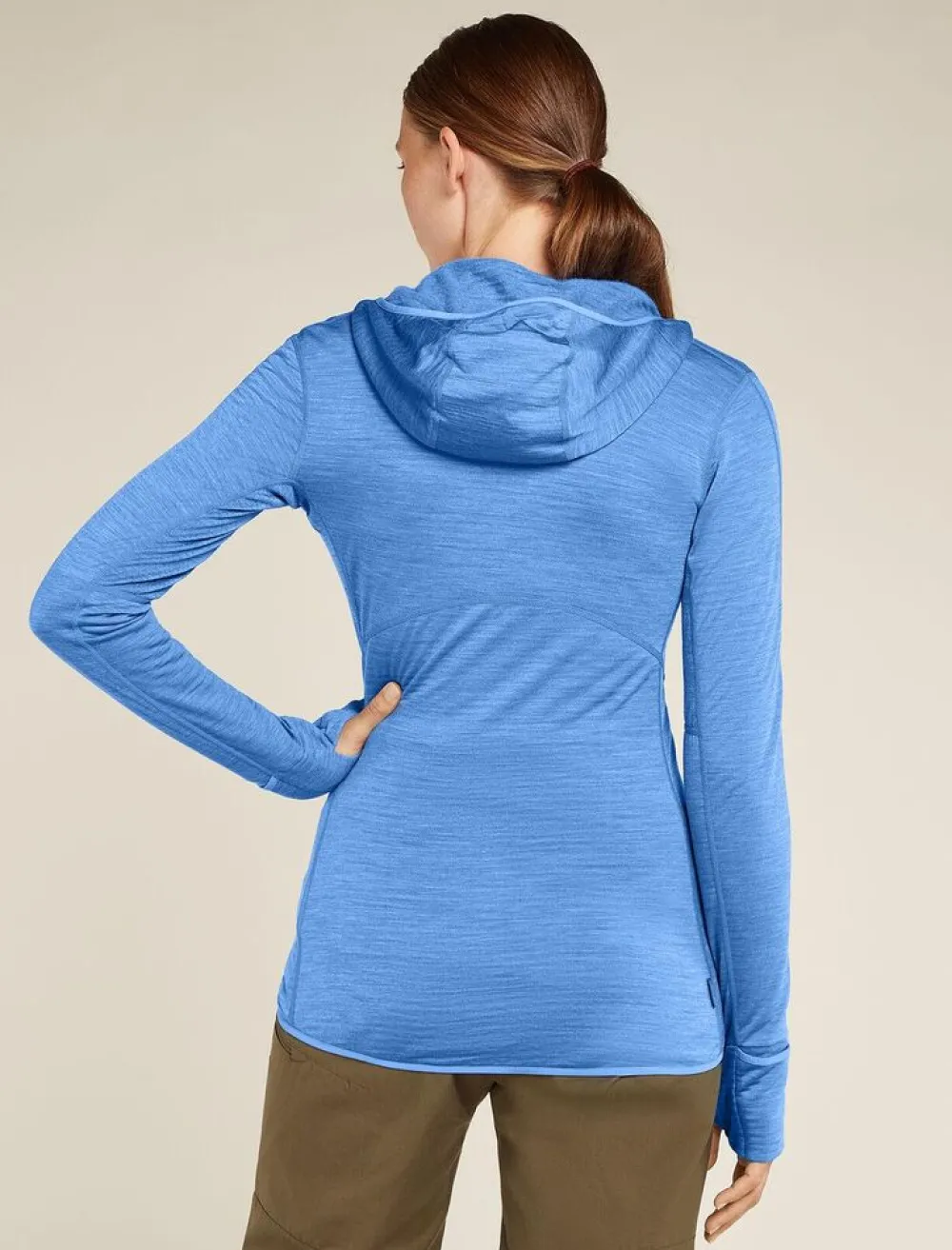 DAMES Icebreaker W Merino Realfleece Descender LS Zip Hoodie