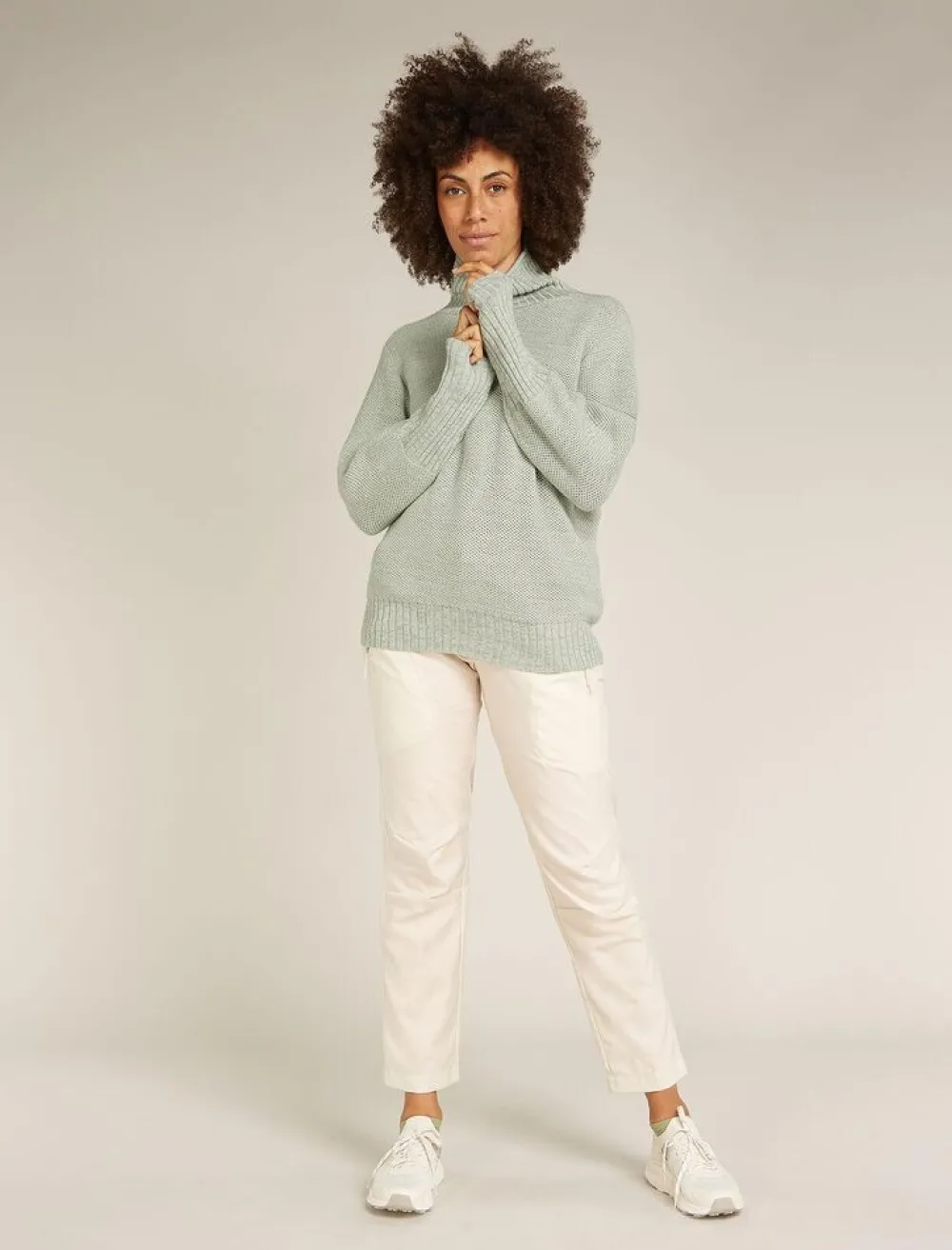 DAMES Icebreaker W Seevista funnel neck