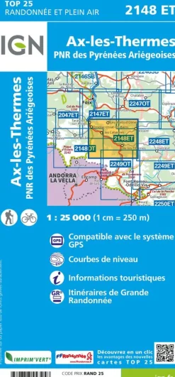 IGN 2148ET Ax-les-Thermes
