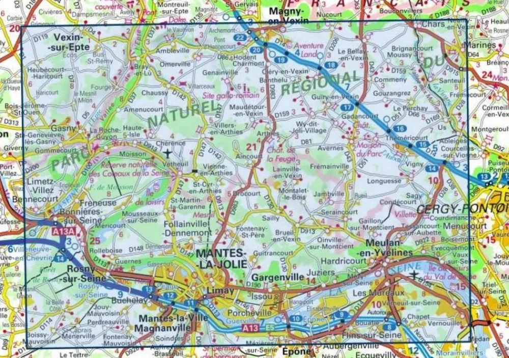 IGN 2113ET Mantes-la-Jolie