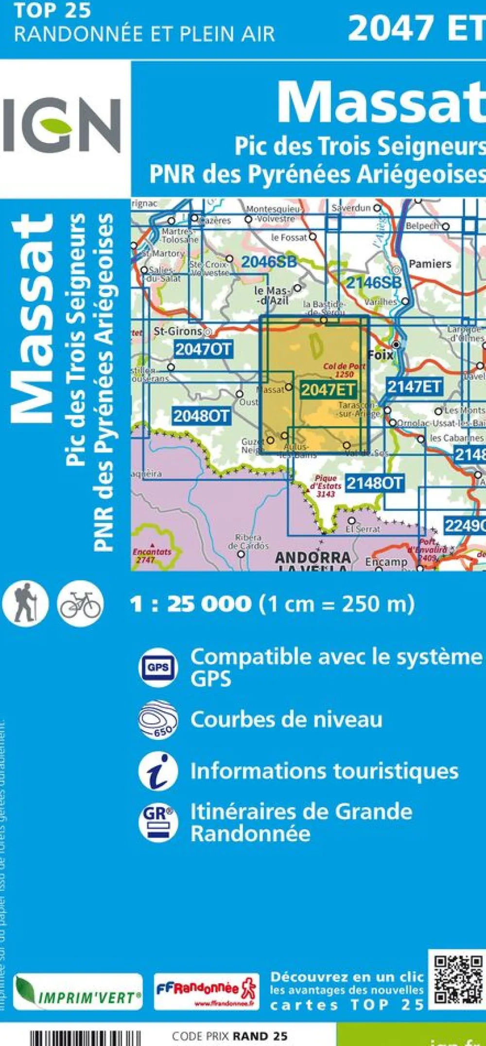 IGN 2047ET Massat Pic des Trois Seeurs