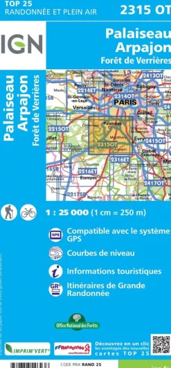 IGN 2315OT Palaiseau - Arpajon