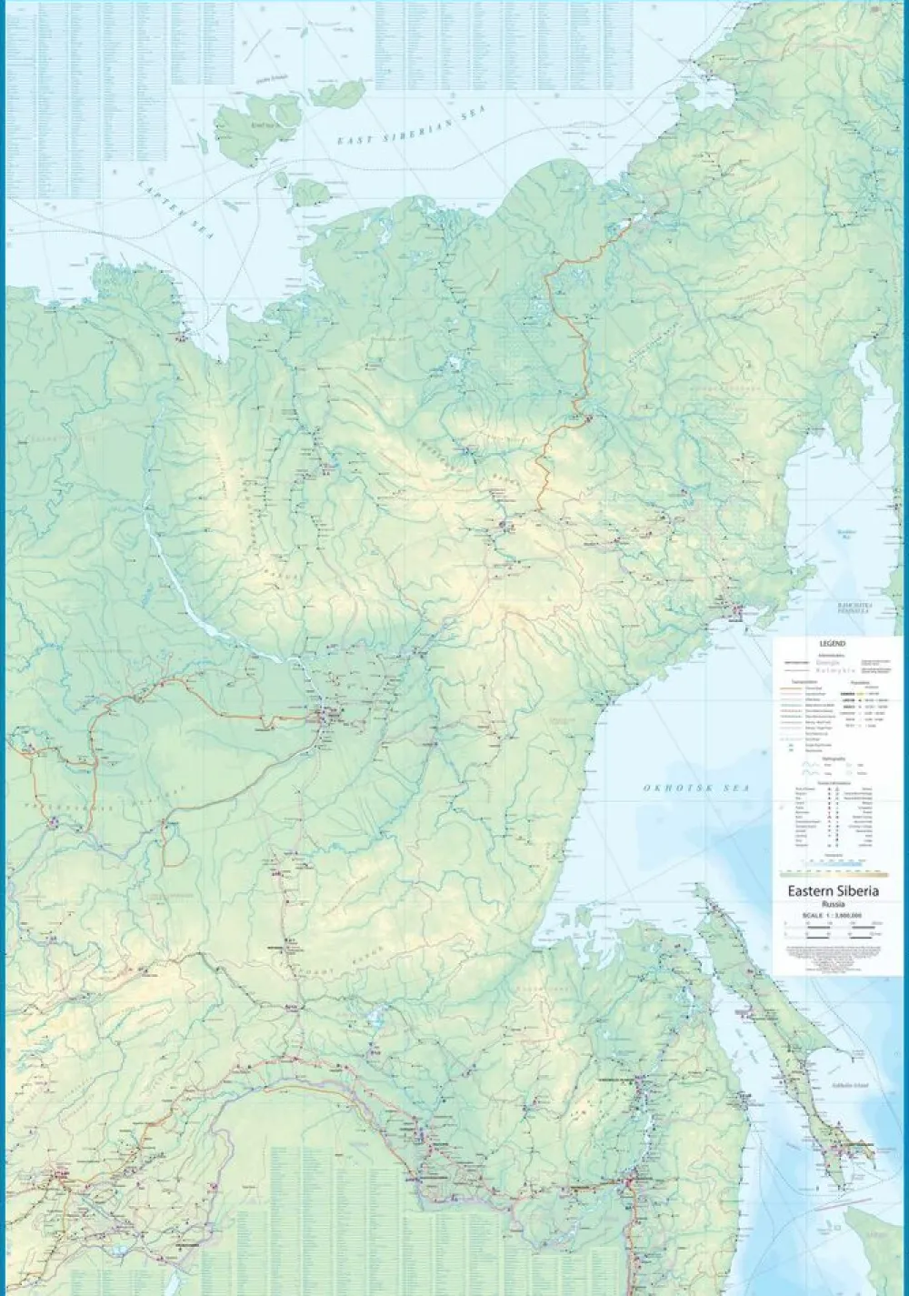 ITMB Landkaart Siberië 1:3.600.000