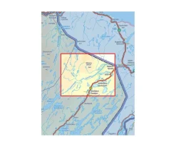 Karttakeskus FInland Wandelkaart Näätämöjoki Sevettijärvi Silisjoki