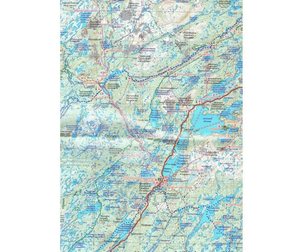 Karttakeskus FInland Wandelkaart Sevettijärvi Nuorgam