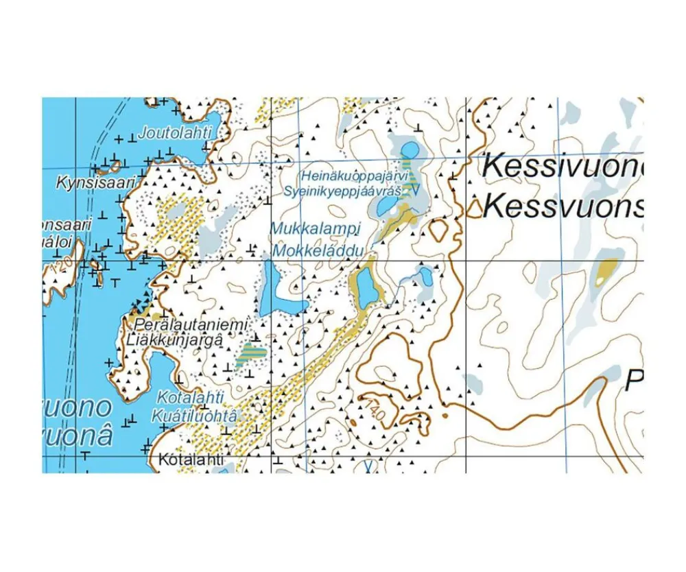 Karttakeskus FInland Wandelkaart Kessi Surnuvuono Ovre Pasvik