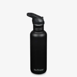 Klean Kanteen Classic met flip/sportdop, 800ml/27oz black