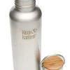 Klean Kanteen 27oz Reflect w/ bamboedop brushed stainless