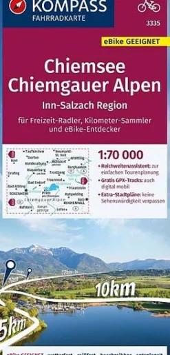 Kompass Fietskaart 3335 Chiemsee, Chiemgauer