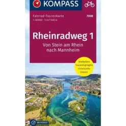 Kompass Fietskaart FTK7008 Rheinradweg 1