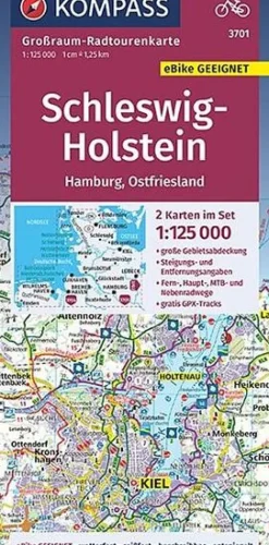 Kompass Fietskaart GRK3701 Schleswig-Holstein