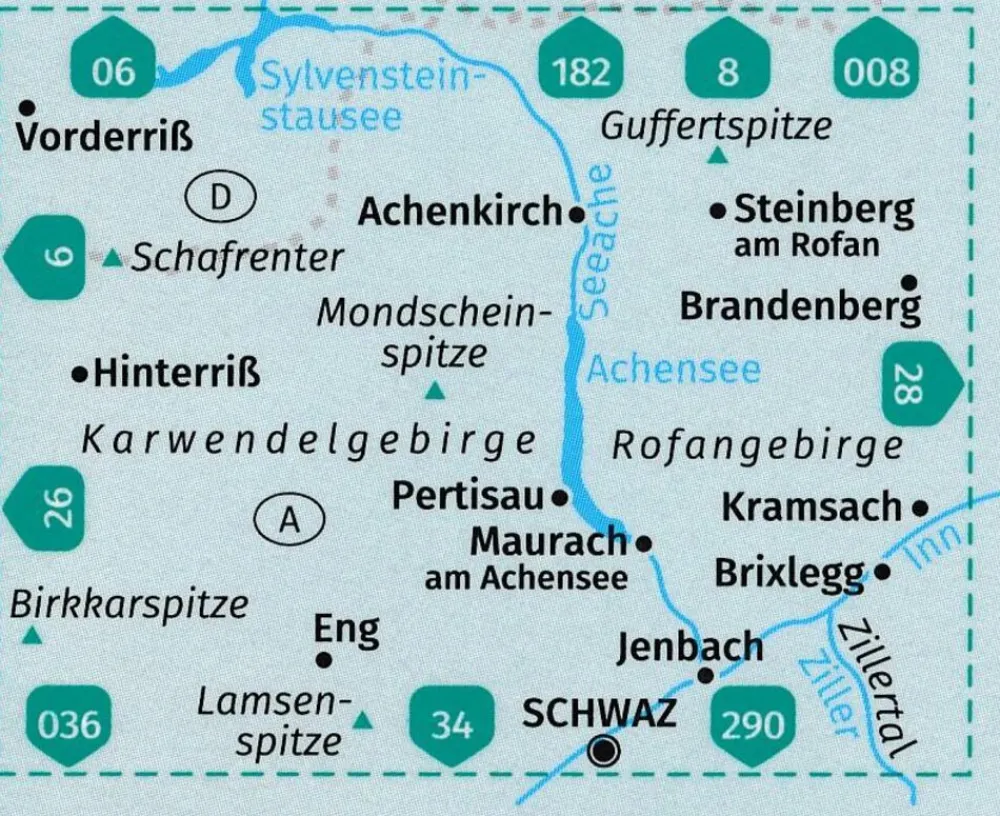 Kompass Wandelkaart 027 Achensee