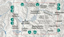 Kompass Wandelkaart 54 Bozen/Bolzano und...