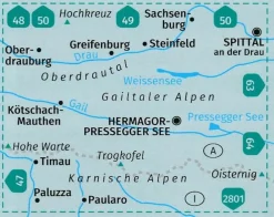 Kompass Wandelkaart 60 Gailtaler Alpen
