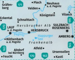 Kompass Wandelkaart 172 Nürnberger Land