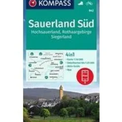 Kompass Wandelkaart 842 Sauerland Süd