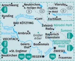 Kompass Wandelkaart wk195 Nordlicher bayerische wald