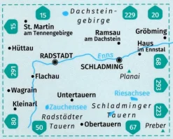 Kompass Wandelkaart wk31 Radstadt, Schladming